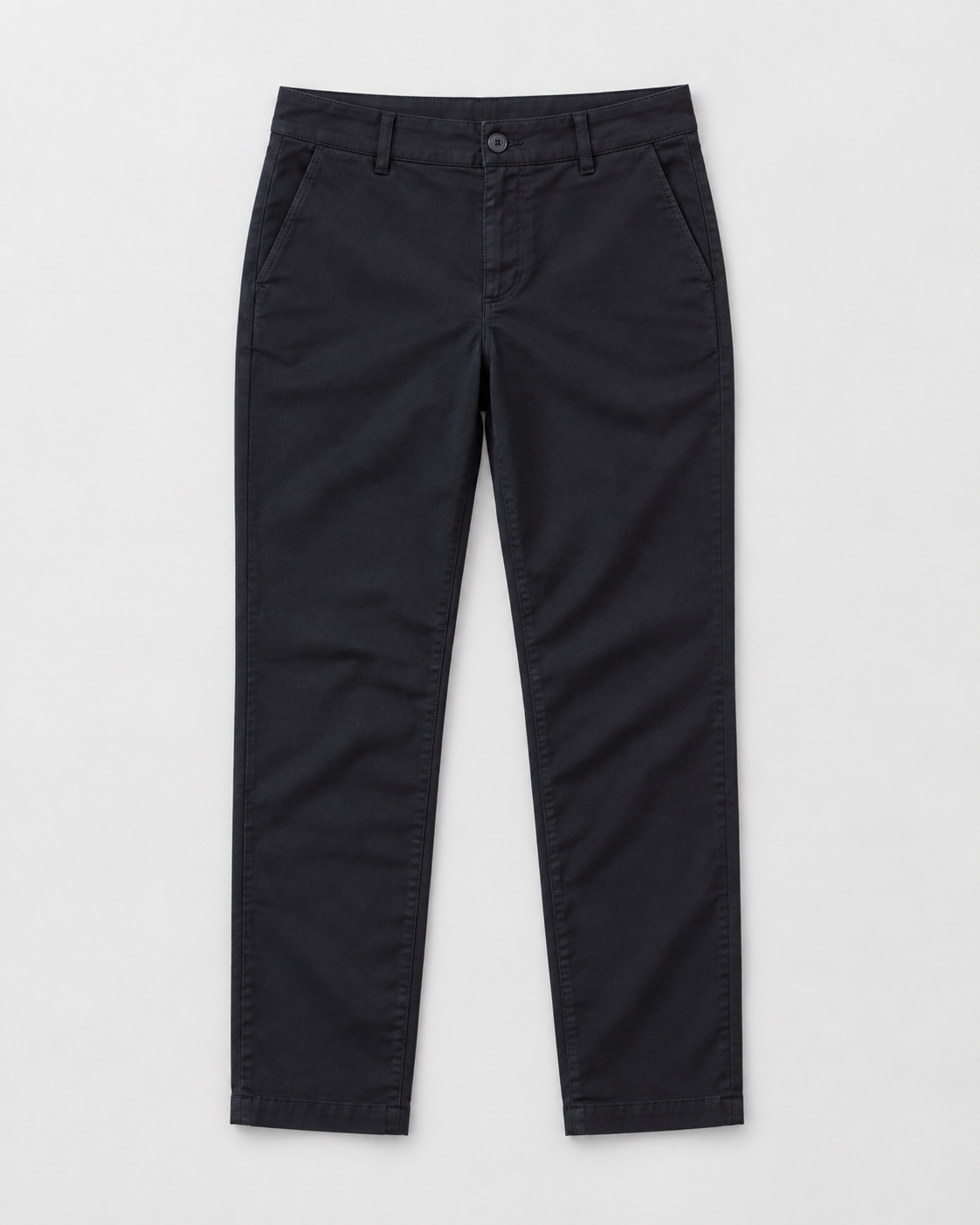 Dark ankle trousers on a clean studio background